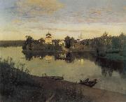 Isaac Levitan Evening Bells oil on canvas